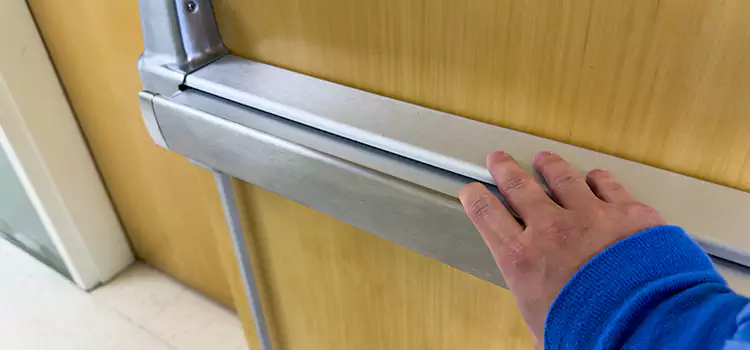 Installing a Push Bar on a Door Portage